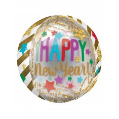Happy New Year Orbz-Ballon