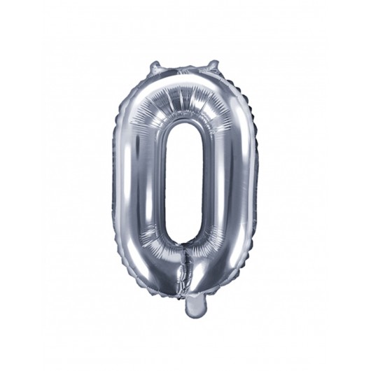 Nr. 0 Silber-Luftballon 35 cm