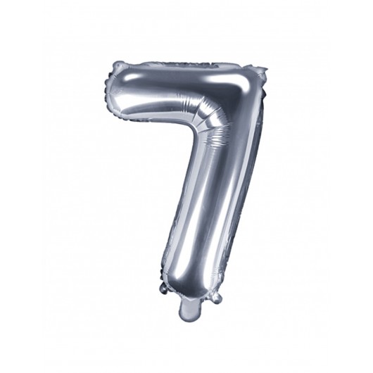 Nr. 7 Silber-Luftballon 35 cm