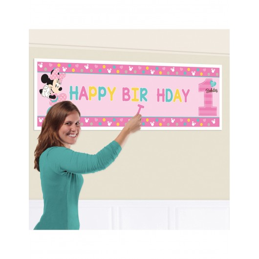 Minnie Mouse 1. Geburtstag Riesenposter
