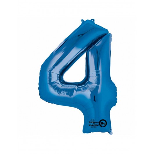Formballon Nr. 4 blau 88 cm