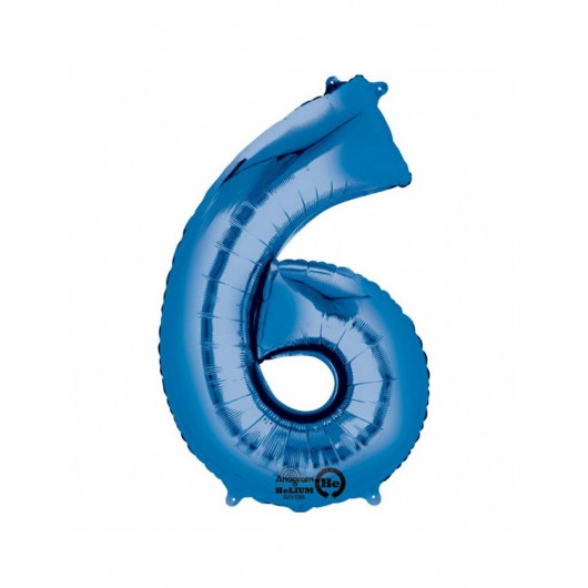 Formballon Nr. 6 blau 88 cm