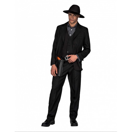 Kostüm Cowboy dunkel für Männer (ML)