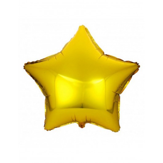 Mylar-Ballon Stern gold 55 cm