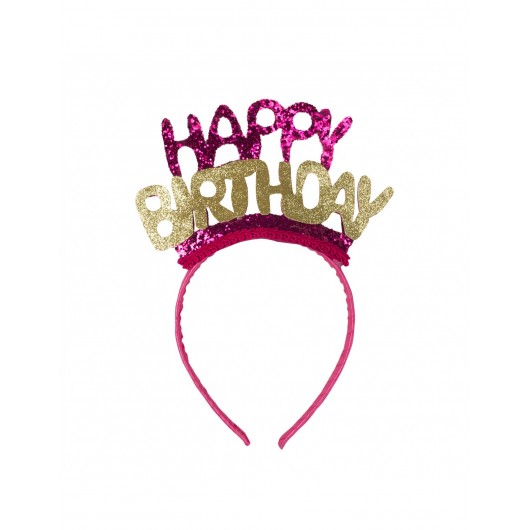 Happy Birthday Gold&Pink Haarreif