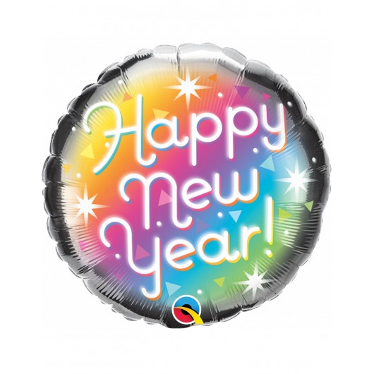 Happy New Year Rainbow Ballon