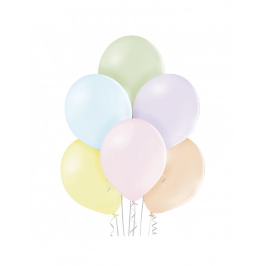 50x Ballon Farben matt Pastell unsortiert 30 cm