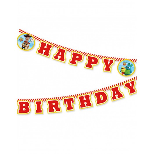 Happy Birthday Toy Story 4 Girlande
