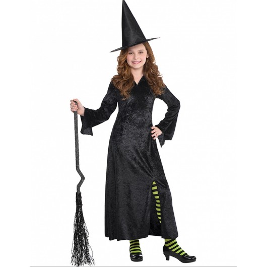 Klassisches Hexen Kostüm für Mädchen