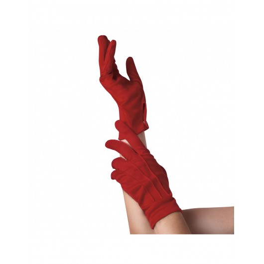 Handschuhe rot schlicht