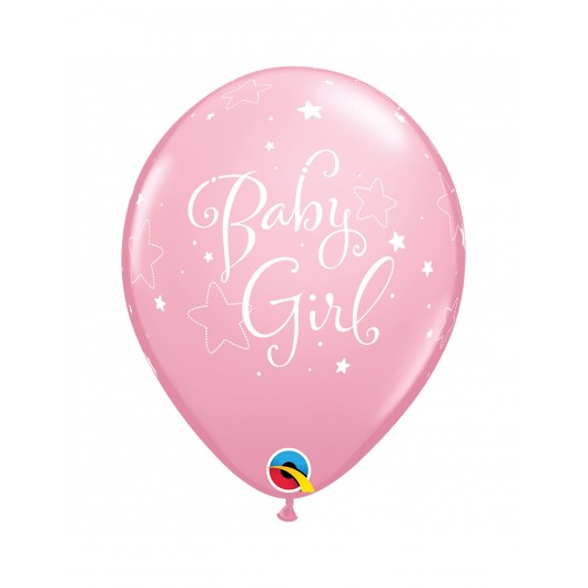 6x Latexballon Baby Girl