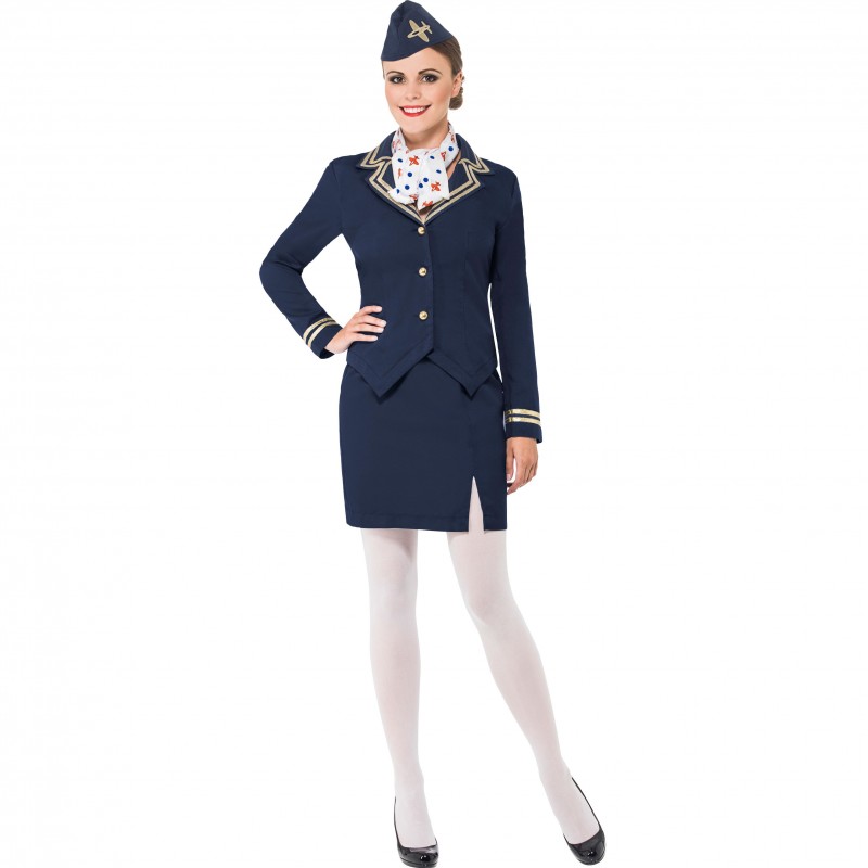 Kostüm Stewardess für Damen
