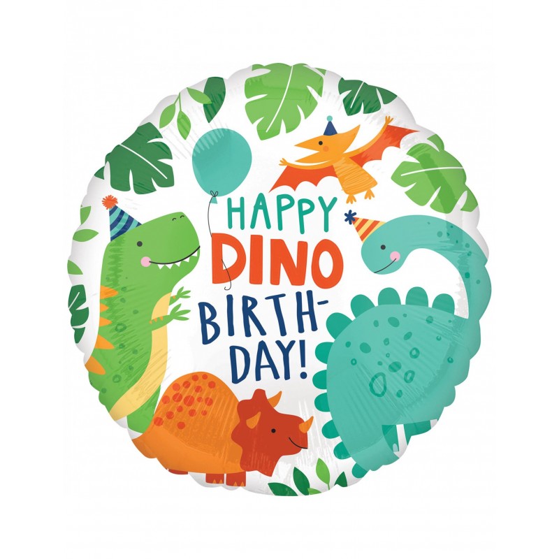 Dinosaurier-Geburtstag Mylar-Ballon