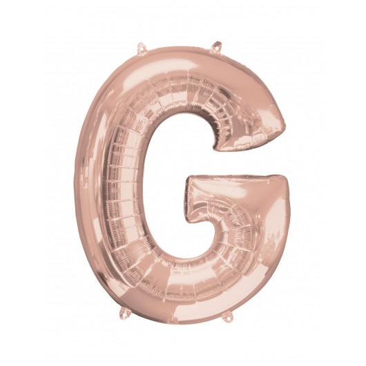 Buchstabenballon G rose gold 40 cm