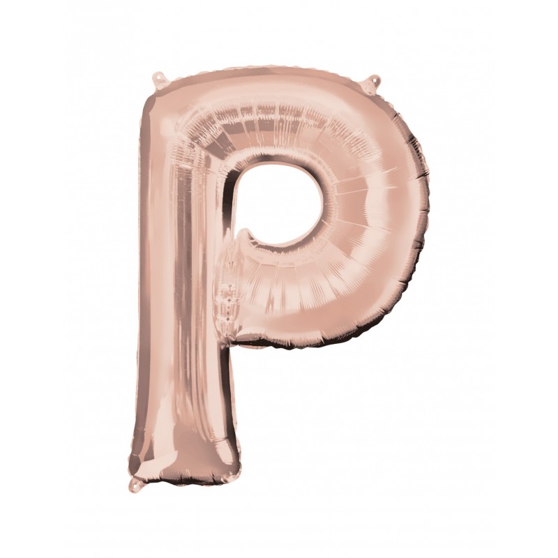 Buchstabenballon P rose gold 40 cm