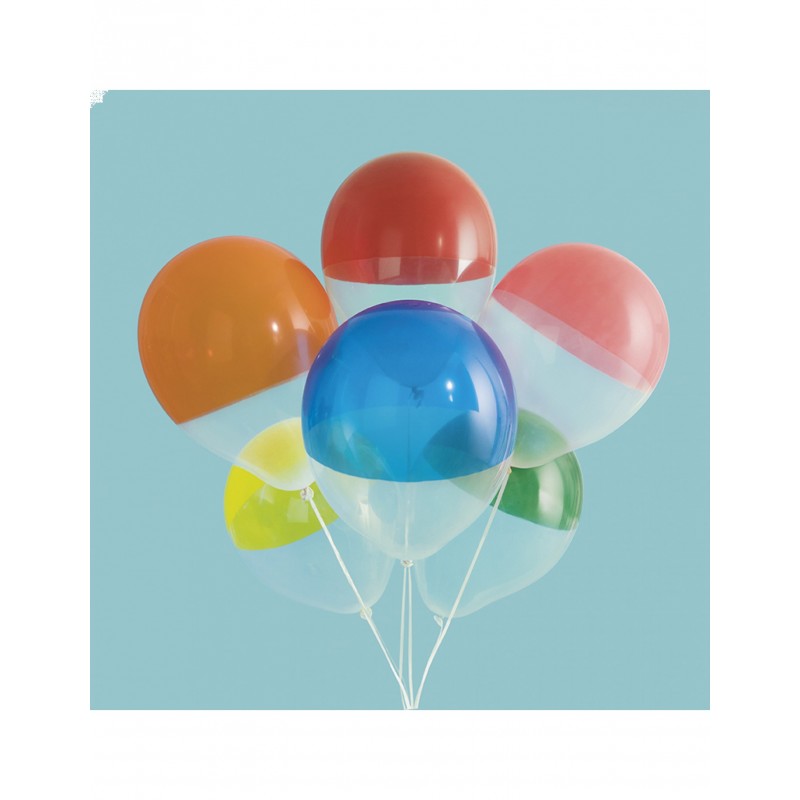 6x Latexballon zwei Farbtöne unsortiert 30 cm