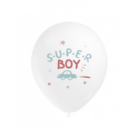 8x Latexballon Super Boy 30 cm
