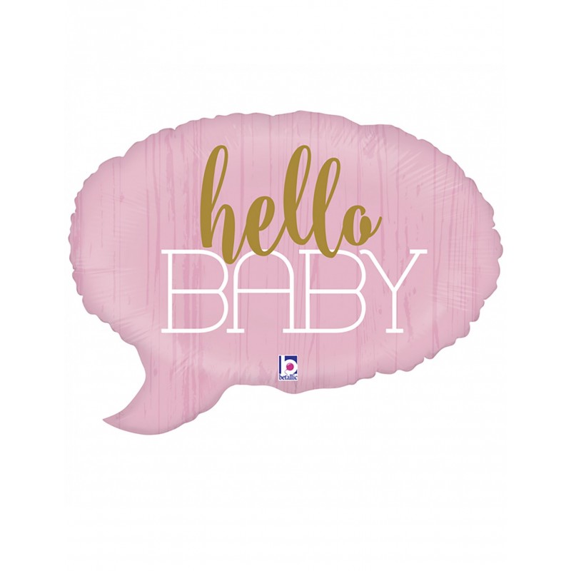 Formballon Hello Baby rosa 61 cm