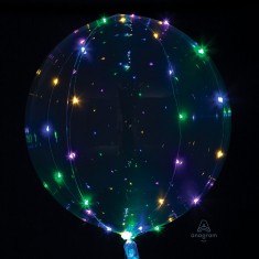 LED-Ballon Cristal bunt 45 cm