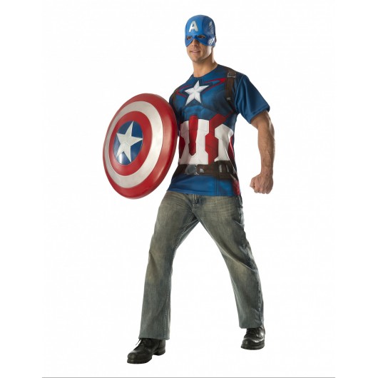 Set Kostüm Captain America für Herren