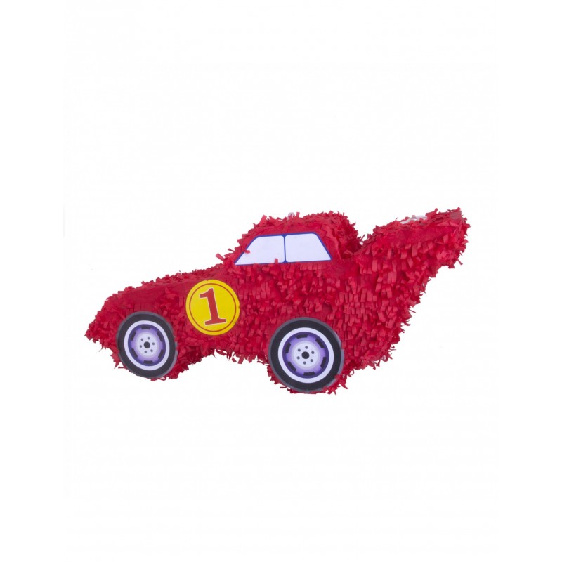 Pinata Auto für Kinder Rennauto Pinata zum Aufhängen rot zum Befüllen xxl 