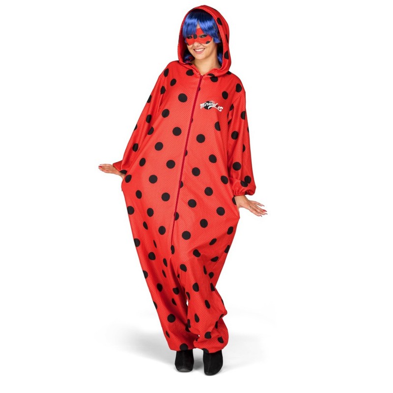 Kostüm Schlafanzug Ladybug für Erwachsene (S)
