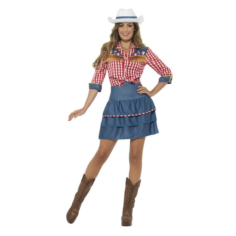 Rodeo-Girl-Kostüm für Damen (S)