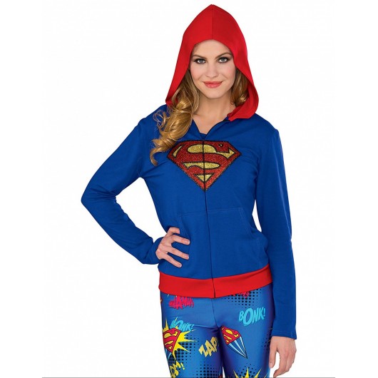 Sweatshirt mit Kapuze Supergirl für Damen