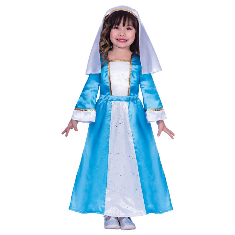 Kostüm Jungfrau Maria Satin für Mädchen