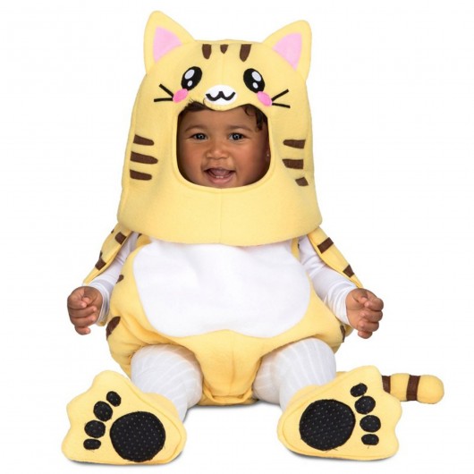Kostüm gelbes Kätzchen für Baby