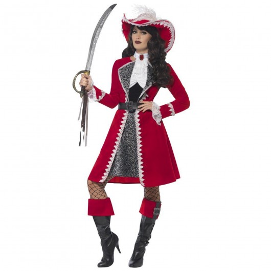 Kostüm Piratenkapitänin Deluxe für Frauen