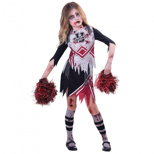 Kostüm Cheerleader-Captain Zombie für Mädchen