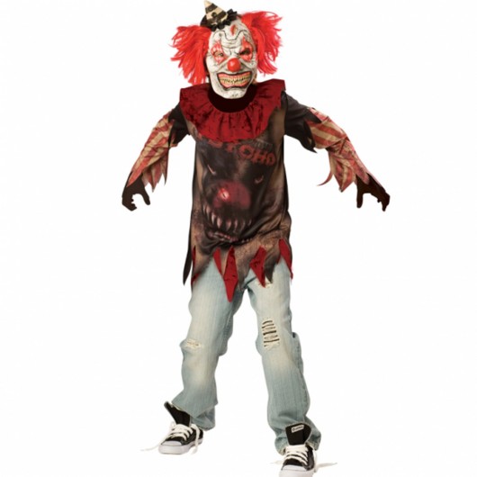 Kostüm unheimlicher Clown für Jungen