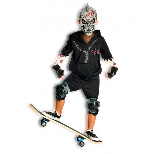 Kostüm Skelett Skater Junge