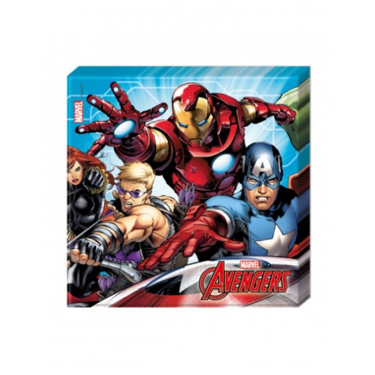 20x Serviette Avengers Power 33 x 33 cm