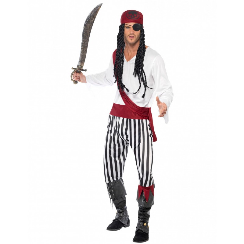 Kostüm blutrünstiger Pirat für Herren