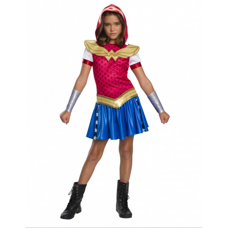 Kostüm Wonder Woman DC Super Hero Girls Deluxe für Mädchen