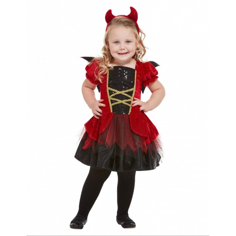 Kostüm elegante Teufelin für Kinder