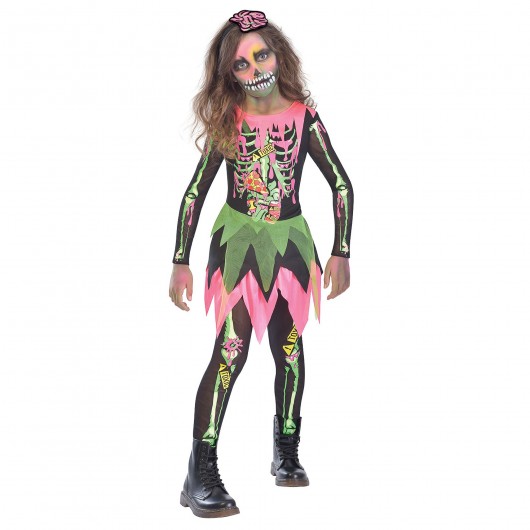 Toxischer-Zombie-Kostüm für Mädchen