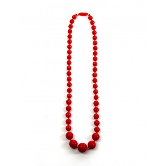 Rote, große Zigeunerinnen-Halskette P.