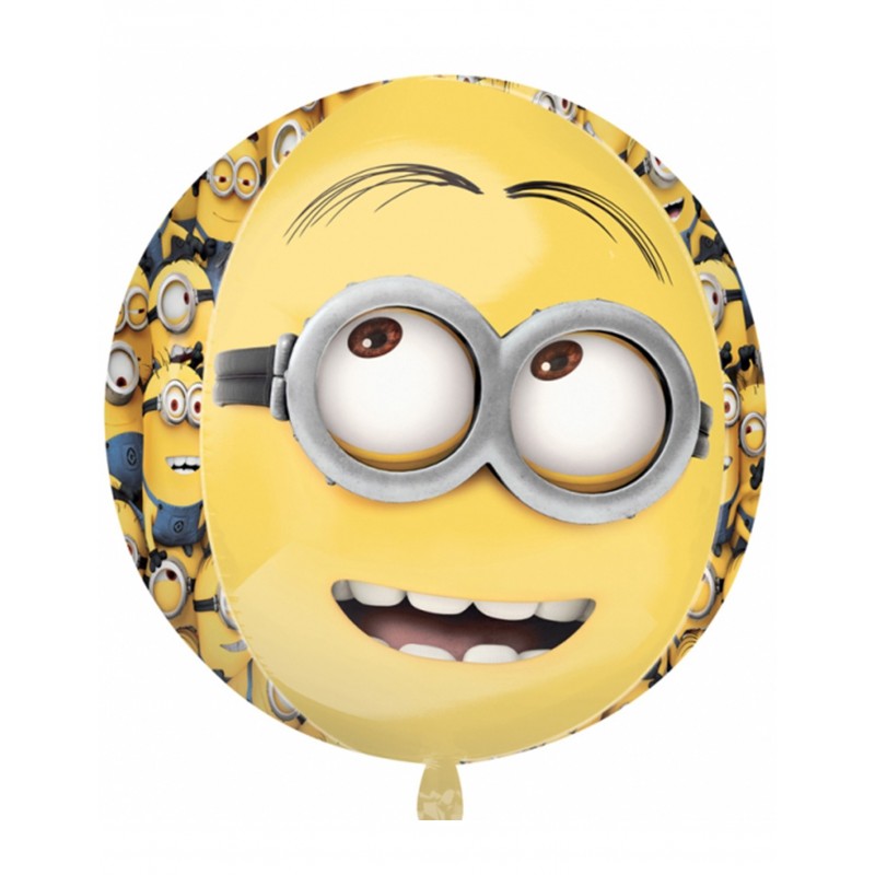 3D-Ballon rund Minions 45 cm