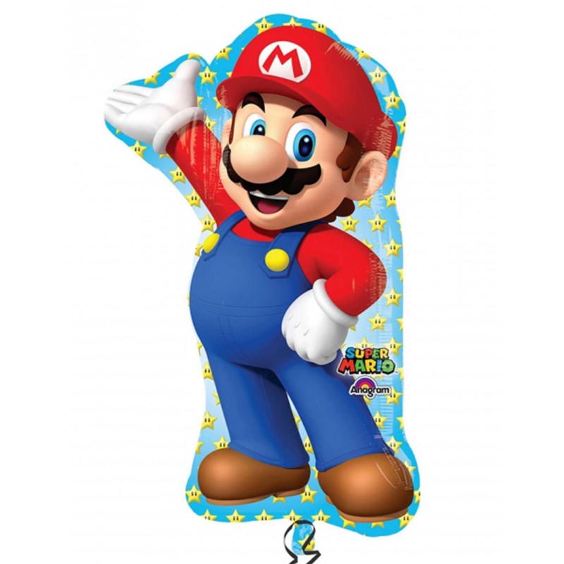 Mylarformballon Super Mario