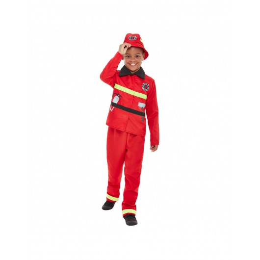 Kostüm mutiger Feuerwehrmann für Kinder