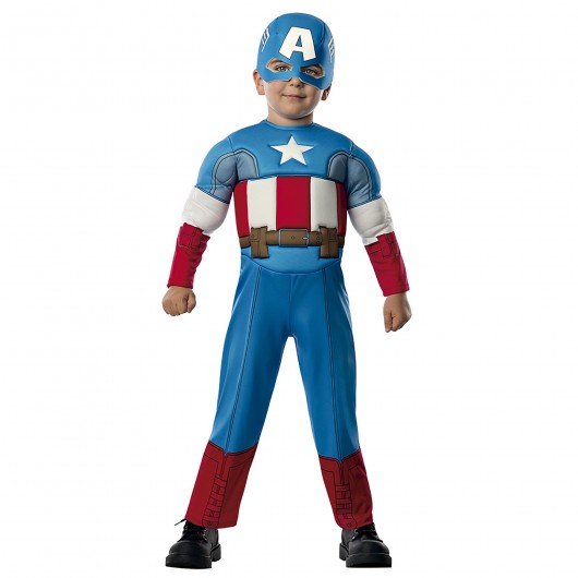 Captain America mit Musklen für Jungen (1-2)