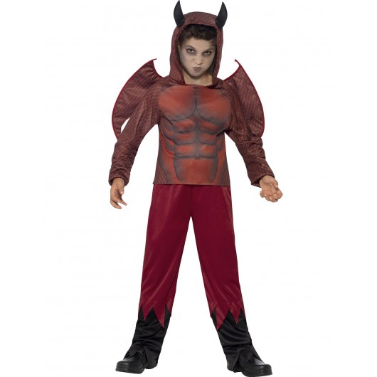Kostüm Teufel mit Flügeln Kind (4-6 Jahre)