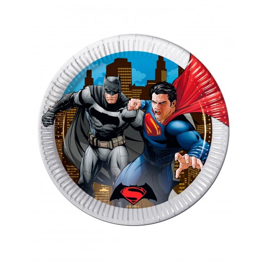 8x Teller Batman vs. Superman, 23cm