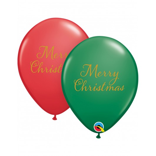 Latexballon 'Merry Christmas' unsortiert