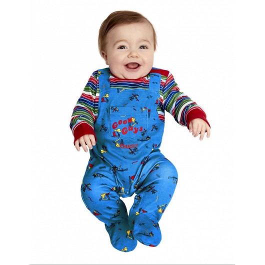 Kostüm Chucky Schlafanzug für Baby (6-9M)