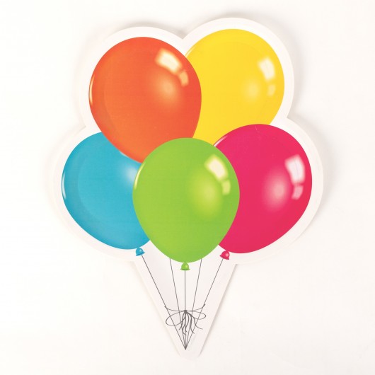 4x Tablett Partyballons 38 cm