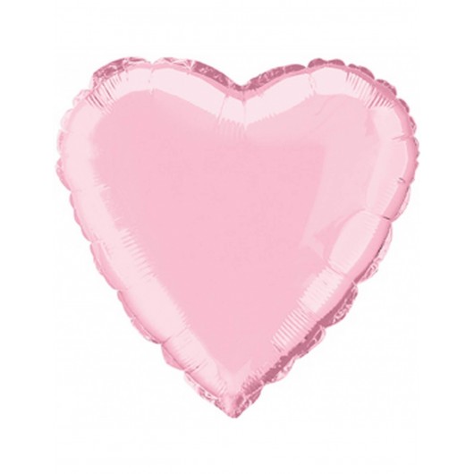 Mylar Luftballon Pink Herzform, 45cm